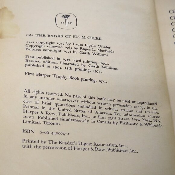 Harper Trophy Books Charlotte's Web Farmer Boy (2) On The Banks Of Plum Creek - Picture 7 of 13